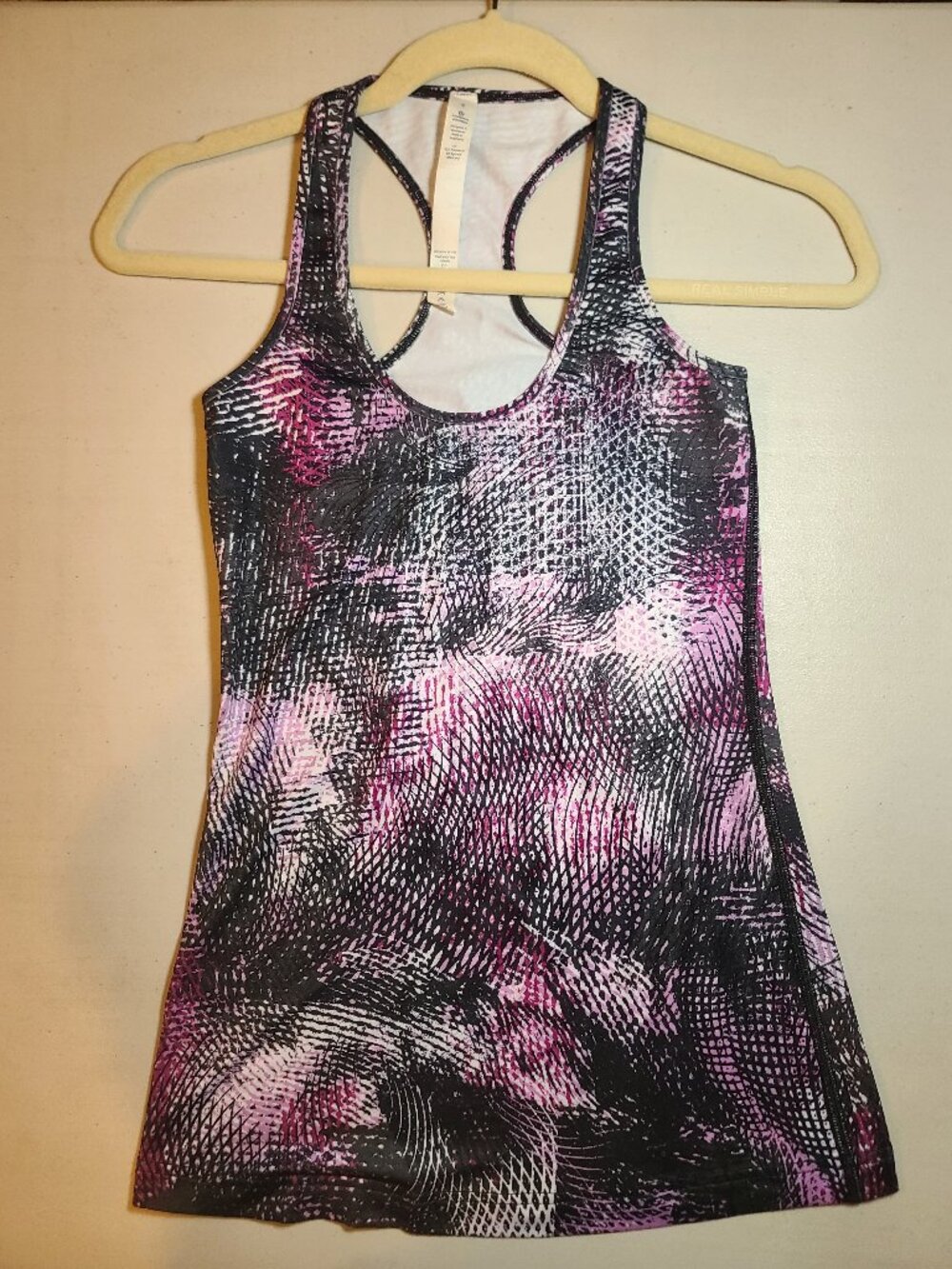 Lululemon Athletica Women's Sz 4 Purple Racerback Tank Top Activewear Workout
